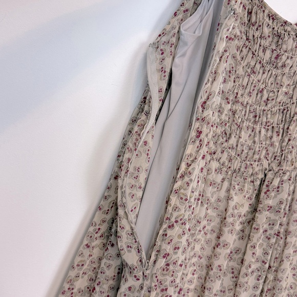 TRIPP NYC DAANG GOODMAN Sookie Skull Chiffon Smocked Ruffles Dress. Plus Size 22 - Picture 11 of 14